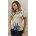 034398  Blusa Manga Curta Ramany Estampada